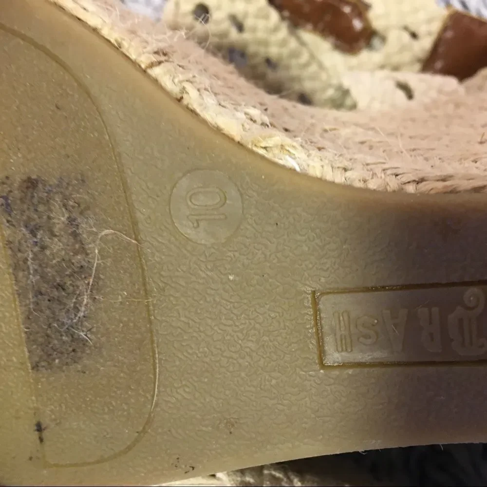 Tropical Boho Wedge Sz 10